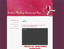Tablet Screenshot of goddessweddingceremonies.com